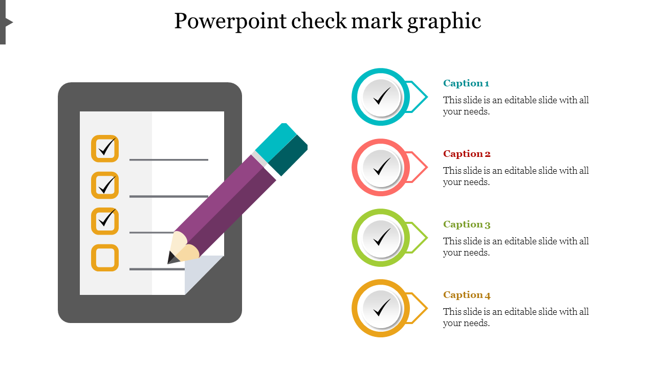 Free - Productive PowerPoint Check Mark Graphic Designs Template 